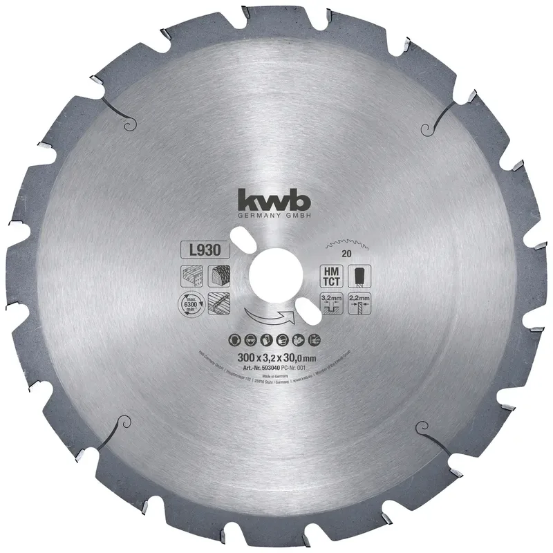 kwb 593040 Kreissägeblatt 300 x 30 mm 1 St. by KWB – product image 1 of 2
