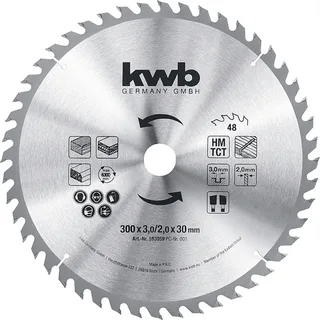 kwb 593059 Kreissägeblatt 300 x 30 mm 1 St. von KWB – Produktbild 1 von 3