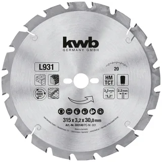 kwb 593140 Kreissägeblatt 315 x 30 mm 1 St. de KWB – image du produit 1 sur 2