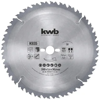 kwb 593544 Kreissägeblatt 350 x 30 mm 1 St. by KWB – product image 1 of 2