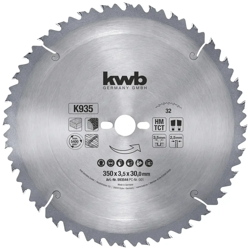kwb 593544 Kreissägeblatt 350 x 30 mm 1 St. by KWB – product image 1 of 2