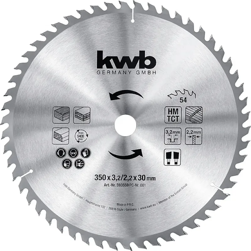 kwb 593559 Kreissägeblatt 350 x 30 mm 1 St. by KWB – product image 1 of 3
