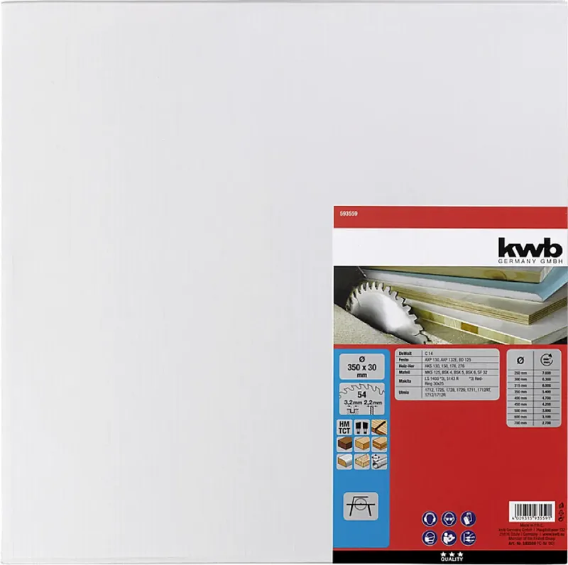 kwb 593559 Kreissägeblatt 350 x 30 mm 1 St. by KWB – product image 3 of 3