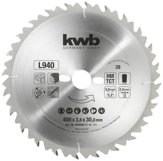 kwb 594040 Kreissägeblatt 400 x 30 mm 1 St. by KWB – product image 1 of 2
