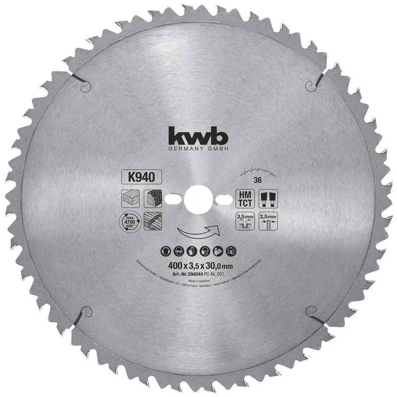 kwb 594044 Kreissägeblatt 400 x 30 mm 1 St. by KWB – product image 1 of 2