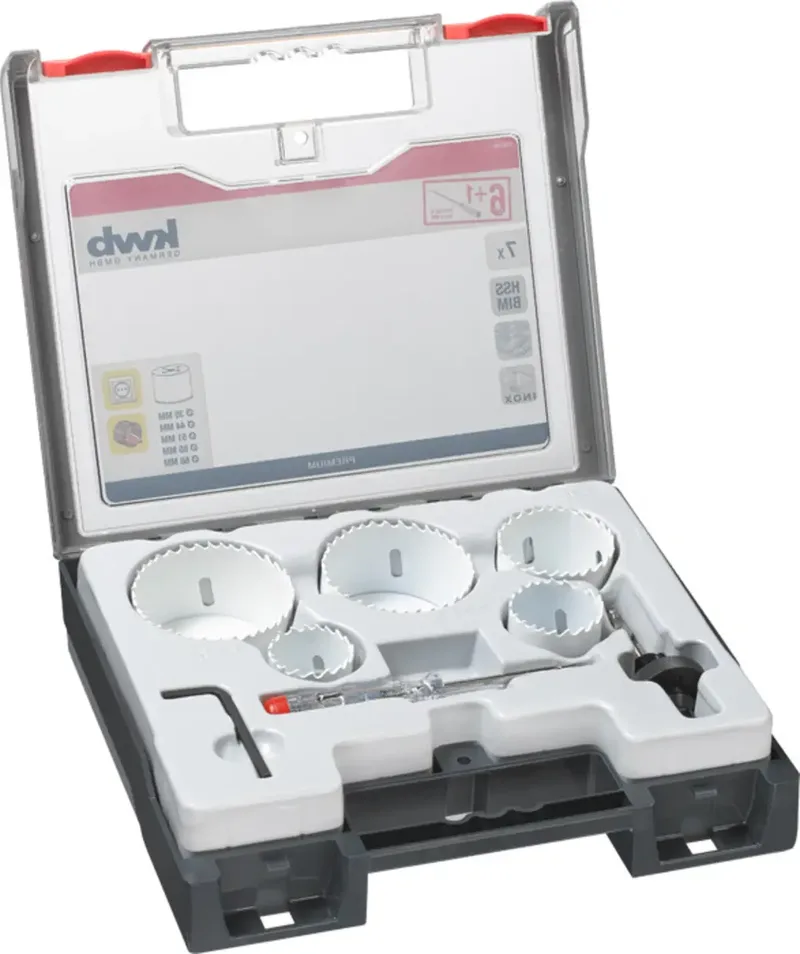 kwb 598260 Lochsägen-Set 7teilig 35 mm, 44 mm, 51 mm, 65 mm, 68 mm C45 1 St. de KWB – image du produit