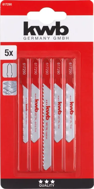 kwb 617290 Decoupeerzaagblad-set voor metaal 5 stuk(s) van KWB – productafbeelding 3 van 3