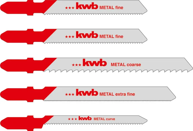 kwb 617290 Decoupeerzaagblad-set voor metaal 5 stuk(s) van KWB – productafbeelding 1 van 3