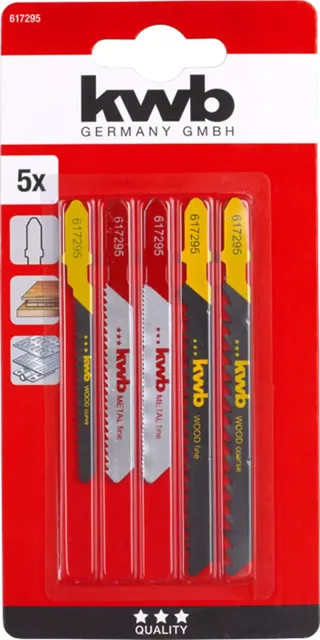 kwb 617295 Stichsägeblatt-Set für Holz und Metall 5 St. by KWB – product image 2 of 2