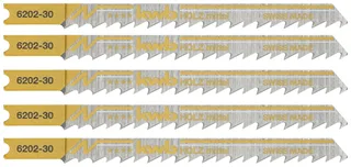 kwb 620235 Stichsägeblätter, Holzbearbeitung, HCS, Universalschaft, Profi-Pack, 5 x mittel 5 St. von KWB – Produktbild 1 von 2