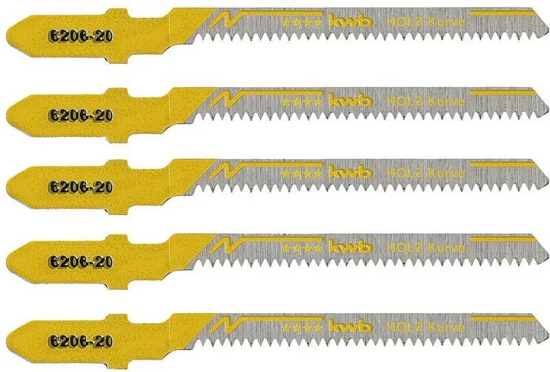 kwb 620625 Decoupeerzaagblad, houtbewerking, HCS, innokschacht 5 stuk(s) de KWB – image du produit