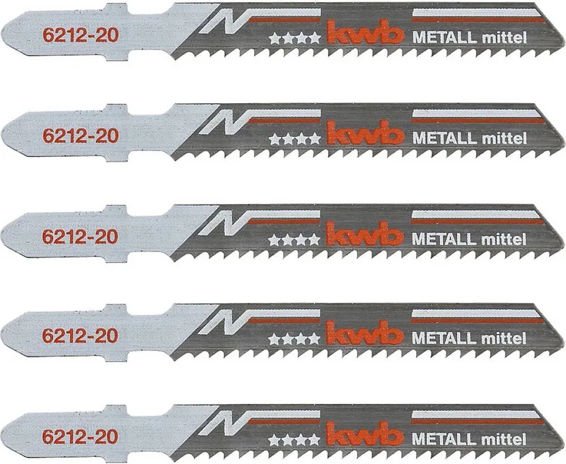 kwb 621225 Decoupeerzaagbladen, metaalbewerking, bi-metaal, 5x middel 5 stuk(s) de KWB – image du produit