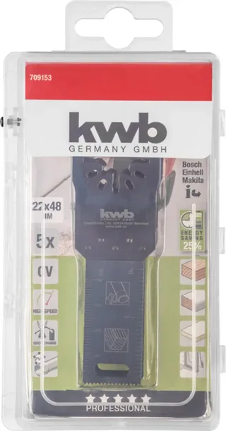 kwb 709153 Tauchsägeblatt-Set 5teilig 22 mm 1 Set by KWB – product image 1 of 2