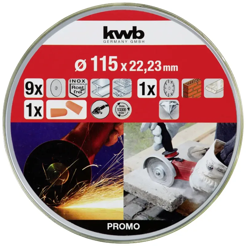 kwb 712031 Trennscheiben-Set 115 mm 10 St. Edelstahl de KWB – image du produit 3 sur 3