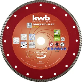 kwb 721840 Diamanttrennscheibe Durchmesser 230 mm Bohrungs-Ø 22.23 mm 1 St. van KWB – productafbeelding 1 van 3