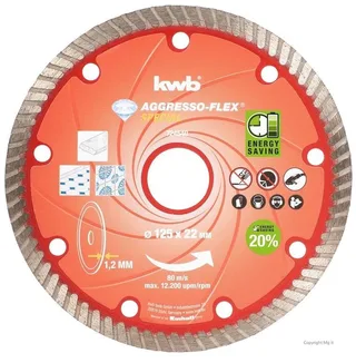 kwb 724540 Diamanten doorslijpschijf 125 mm 1 stuk(s) Beton, Graniet, Marmer, Keramiek, Tegels, Porseleinaardewerk, Nat de KWB – image du produit 1 sur 2