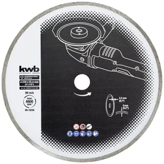 kwb 725840 Diamanttrennscheibe Durchmesser 230 mm Bohrungs-Ø 22 mm 1 St. by KWB – product image 1 of 2