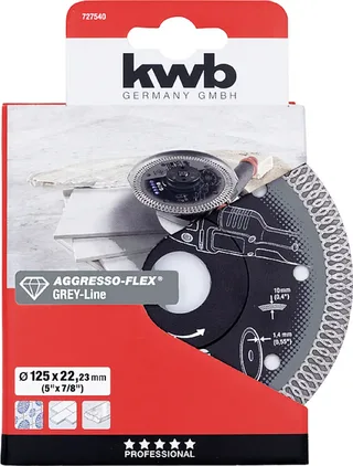 kwb 727540 Diamanttrennscheibe Durchmesser 125 mm Bohrungs-Ø 22.23 mm 1 St. de KWB – image du produit 3 sur 3