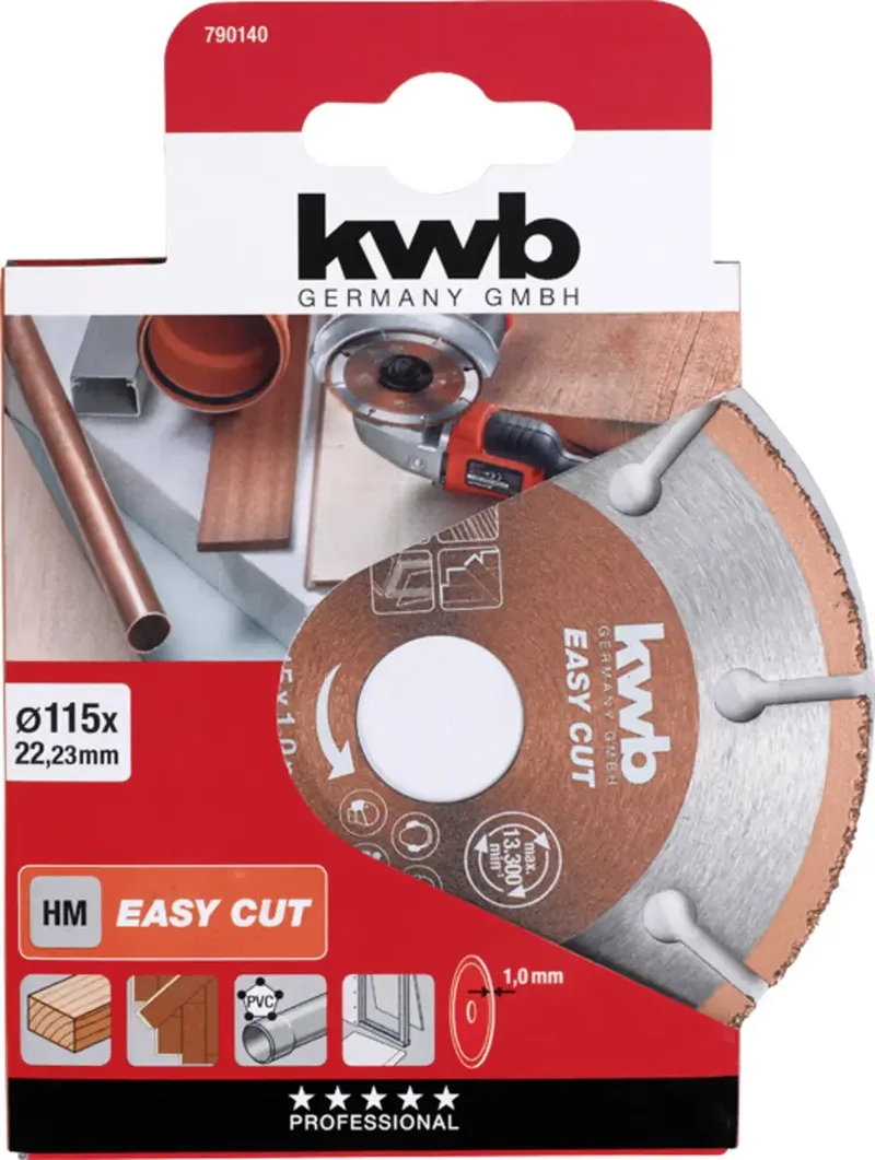 kwb 790640 Doorslijpschijf recht 150 mm 1 stuk(s) Hout, Kunststof, Koper van KWB – productafbeelding 2 van 2