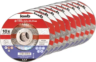 kwb 791195 Trennscheibe gerade 115 mm 10 St. Metall by KWB – product image 1 of 3