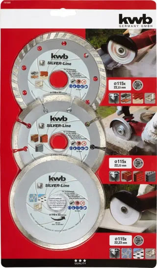 kwb 797080 Diamanttrennscheibe Durchmesser 115 mm Bohrungs-Ø 22 mm 3 St. de KWB – image du produit 3 sur 3