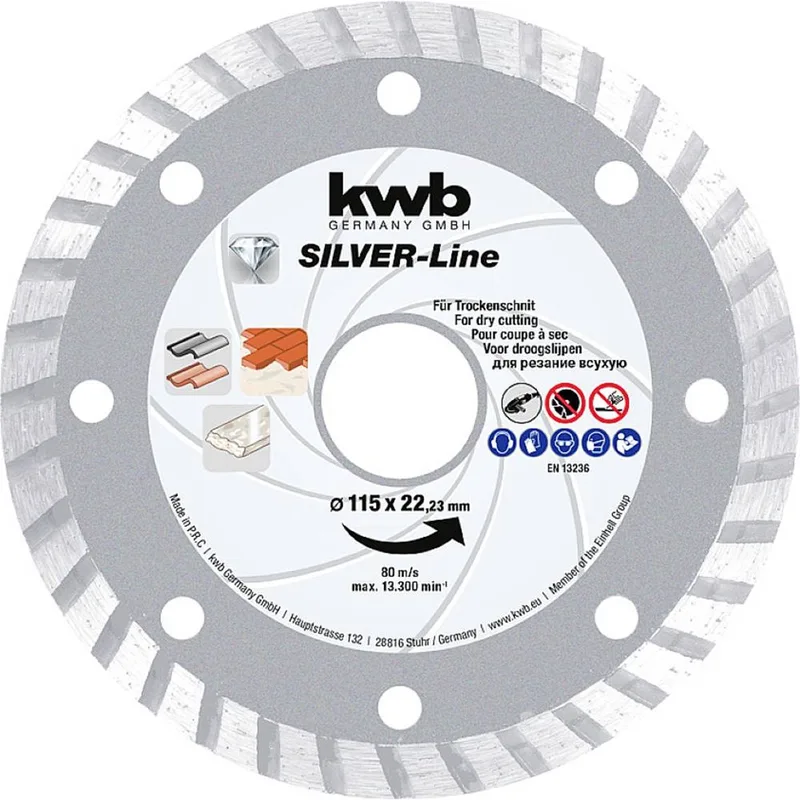 kwb 797870 Diamanten doorslijpschijf Diameter 230 mm Boordiameter 22.23 mm Steen 1 stuk(s) by KWB – product image 1 of 3