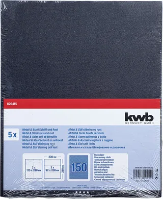 kwb 820415 Schleifpapier Körnung (num) 150 (L x B) 280 mm x 230 mm 5 St. von KWB – Produktbild 3 von 3