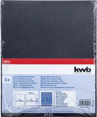 kwb 820424 Papier abrasif Grain 240 (L x l) 280 mm x 230 mm 5 pc(s) de KWB – image du produit 3 sur 3
