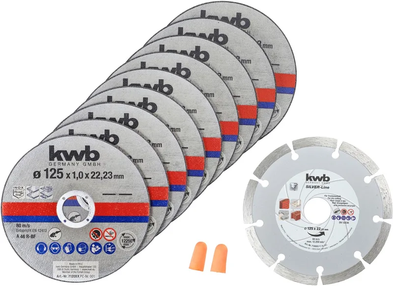 KWB 9+1 Doorslijpschijf set 125x1,0mm by KWB – product image 1 of 3
