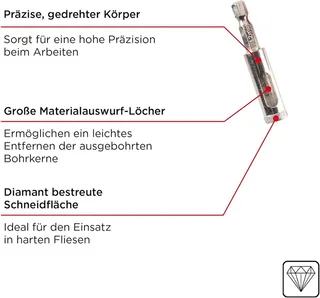 Diamantboorset, 7-Delig van KWB – productafbeelding 2 van 5