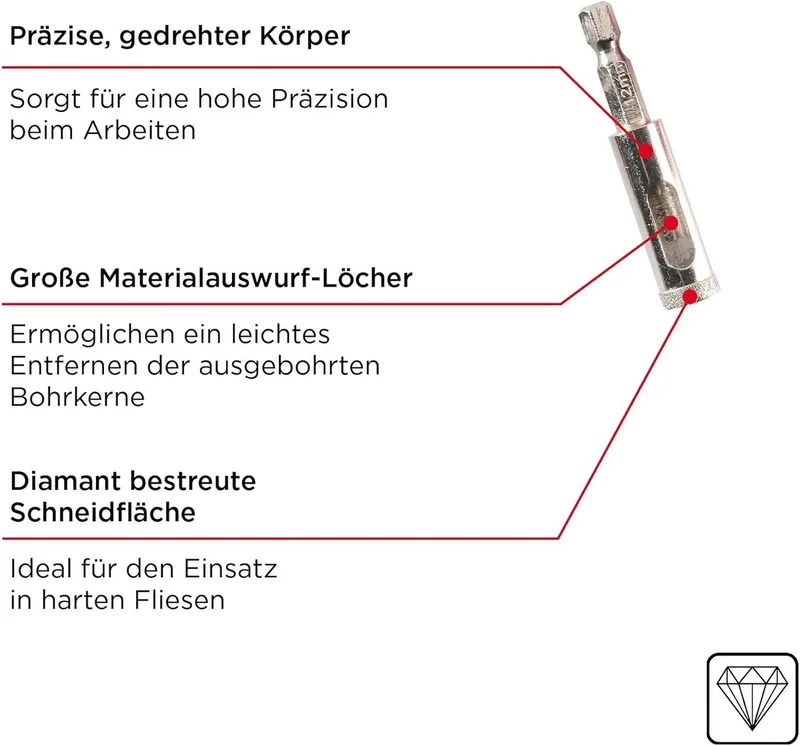 Diamantboorset, 7-Delig van KWB – productafbeelding 2 van 5
