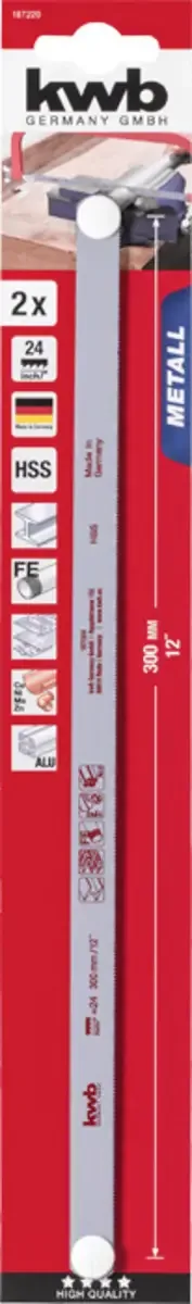 Metaalzaagblad HSS - 24t 1872-20 by KWB – product image 3 of 3