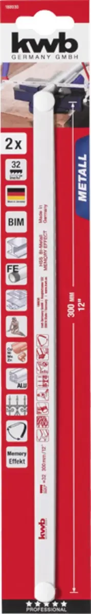 Metaalzaagblad, HSS bi-metaal 300 mm kwb 188030 de KWB – image du produit 3 sur 3