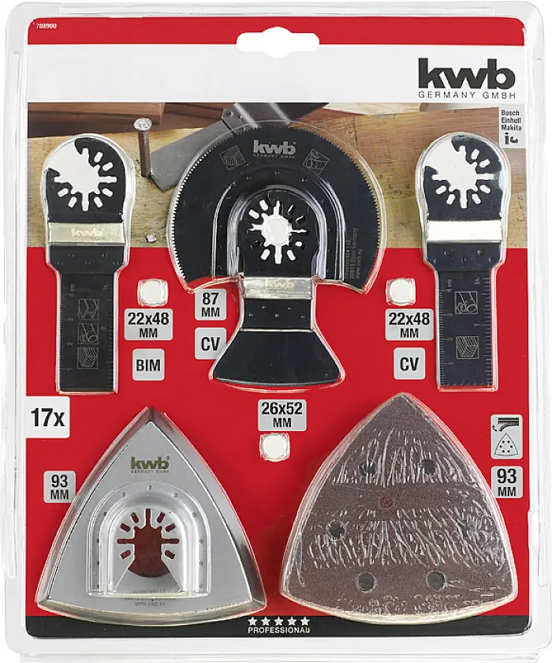 Multi-Tool-Set 17-tlg SB de KWB – image du produit 3 sur 3