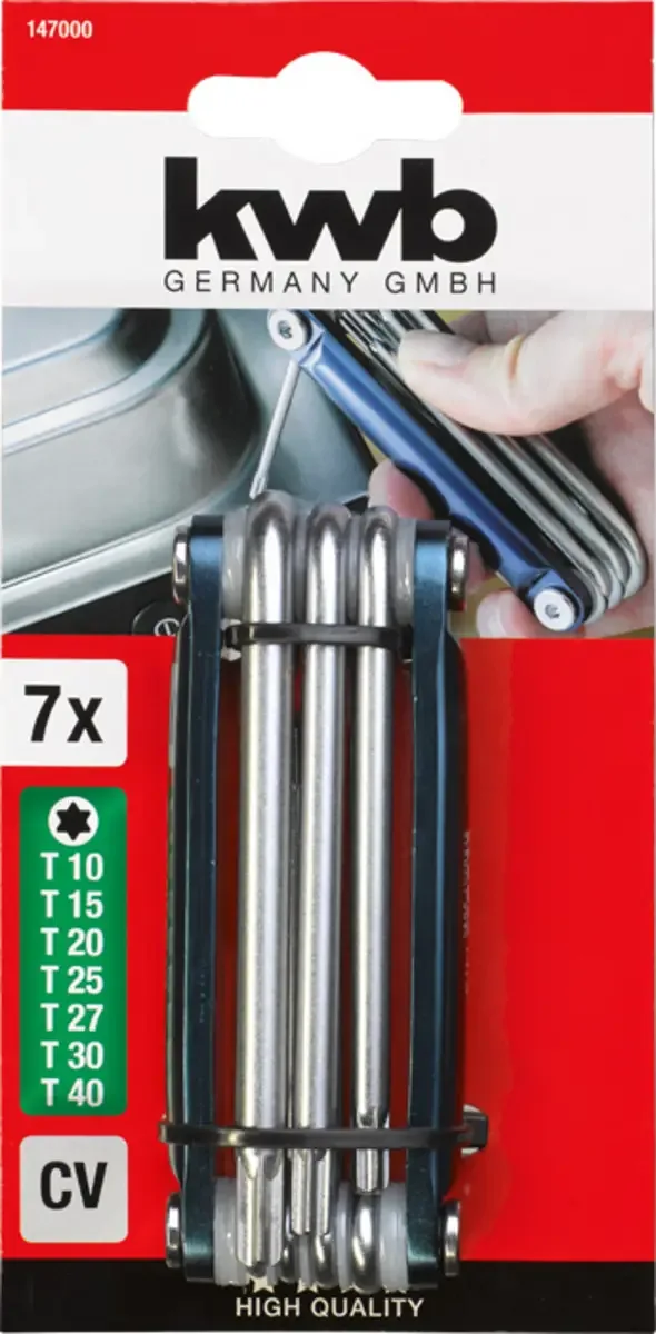 T-Stiftschlüsselsatz, 7-tlg. 147000 von KWB, Zie omschrijving – Produktbild 3 von 3