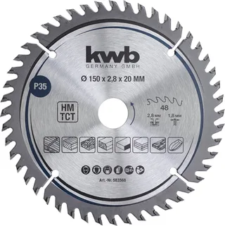 kwb 583568 Lame de scie circulaire 150 x 20 mm 1 pc(s) de KWB – image du produit 1 sur 5