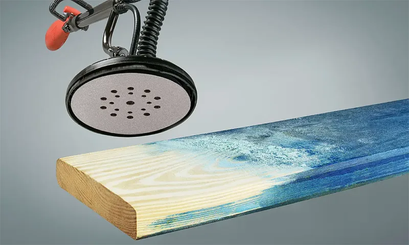 Quick-Stick schuurschijf - voor langnekschuurmachines K 180 225 mm Ø, stearaatcoating, geperforeerd met klittenband von KWB – Produktbild 2 von 3
