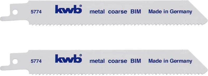reciprozaagblad - 150 mm - Fijne vertanding - Bimetaal - Long life - Voor metaal - 577430 - 2 stuks de KWB – image du produit