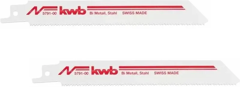 reciprozaagblad - Voor metaal - Lengte 130 mm - HSS Bi metaal - 579100 - 2 stuks de KWB – image du produit