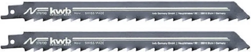 Reciprozaagbladen, houtbewerking, HCS-koolstofstaal by KWB – product image