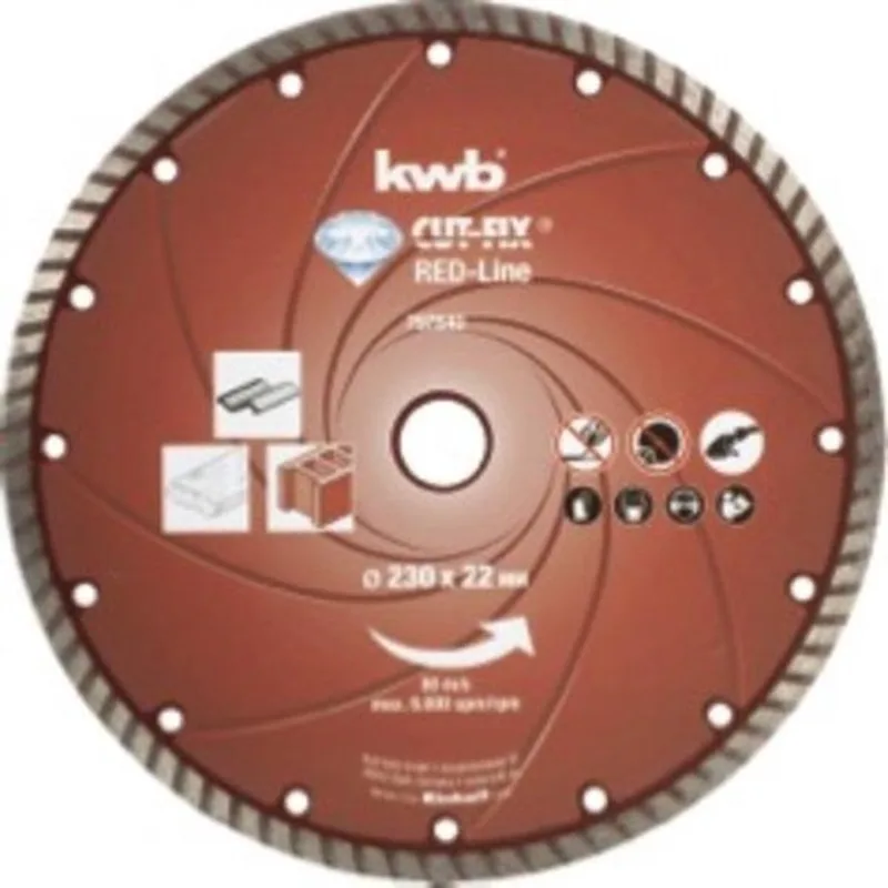 Red-Line Diamantdoorslijpschijf D230 mm by KWB – product image 1 of 2