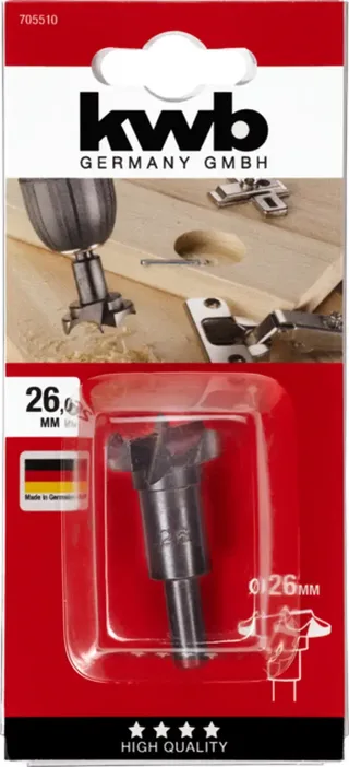 Scharnierboor - Forstnerboor - Cilindrische uitvoering - 26mm by KWB – product image 3 of 3