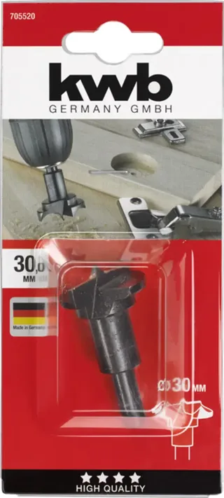 Scharnierboor - Forstnerboor - Cilindrische uitvoering - 30mm by KWB – product image 3 of 3