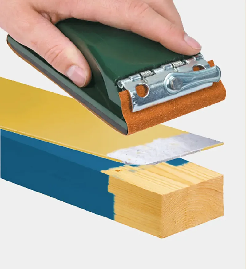 Schleifpapier kwb Profi Handschleifer mit Klemmvorrichtung - Ergonomisches Design, (Set) fra KWB, Rød – produktbillede 2 af 3