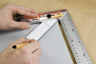 Schrijfhaak - Aluminium 300 mm 067-300 från KWB, Grå – produktbild 2 av 2