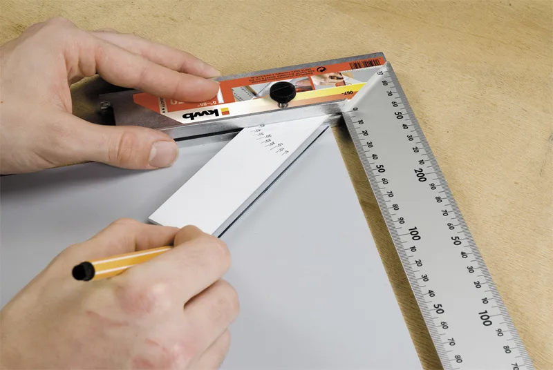 Schrijfhaak - Aluminium 300 mm 067-300 från KWB, Grå – produktbild 2 av 2