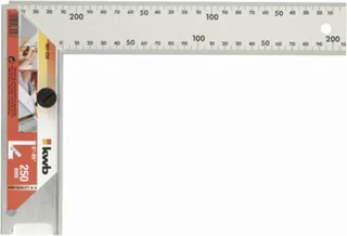 Schrijfhaak - Aluminium 300 mm 067-300 från KWB, Grå – produktbild 1 av 2