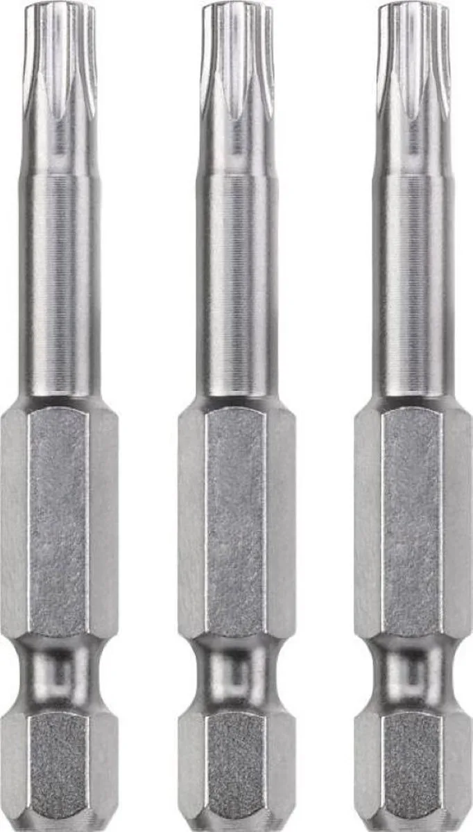 schroefbit T 10 - Torx 10 - Industrial steel - Lengte 50 mm - 1/4" schacht - 121310 - 3 stuks van KWB – productafbeelding