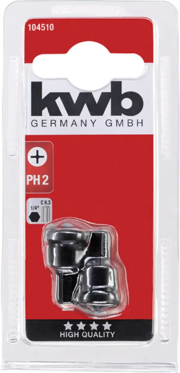 Schroefbit voor Gipsplaat schroeven Ph2 - 2 stuks de KWB – image du produit 3 sur 3