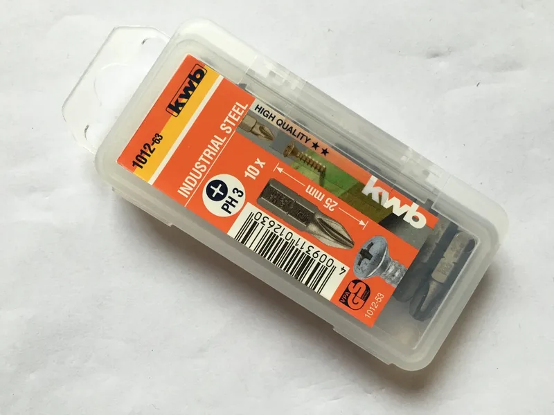 Schroefbits PH3 25mm 10 stuks - Max Grip van KWB – productafbeelding